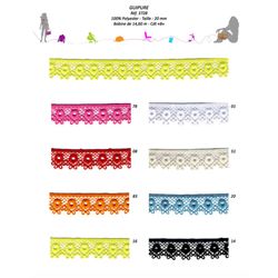 03728 100% Polyester Guipure 20mm