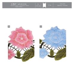 03761 Embroidered Lace Flower Trim,105mm