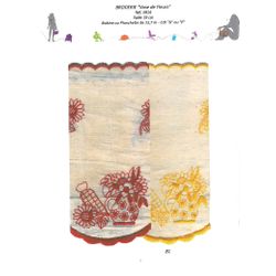 03914 Embroidered Scalloped Lace &Flower