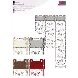 03936 Floral Embroidered Trim 54cm