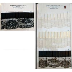 04076 Pleated Lace with Satin, 70mm