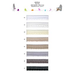 04112 100% Polyester Lace, 17mm