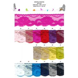 04124 100% Nylon Raschel Lace, 45mm