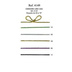 04149 Lurex Braided Cord, 2mm