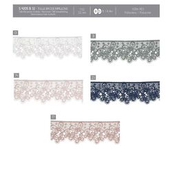 04205 Butterfly Tulle Lace, 32mm