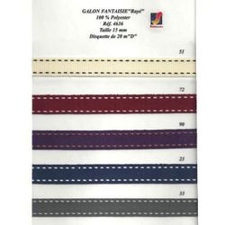 04636 Grosgrain Ribbon w/ Stitches 15mm
