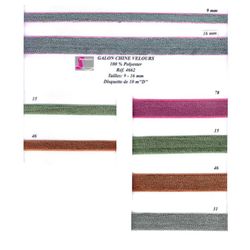 04662 Velvet Galon, 6mm & 9mm