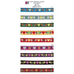 04671 15mm Jacquard, Flowers & Hearts