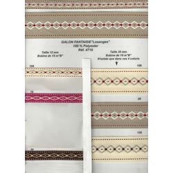 04718 Diamond Pattern Jacquard, 12mm & 38mm