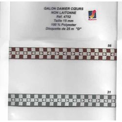 04752 15mm Polyester Ribbon, Hearts