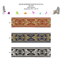04765 Fleur De Lis Jacquard