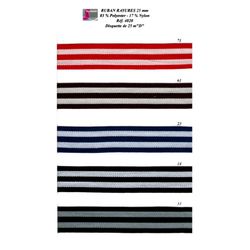 04820 Striped Ribbon, 25mm