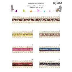 04861 Jacquard w/ Lace Edge, 25mm