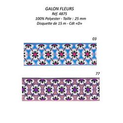 04875 Flower Jacquard, 25mm