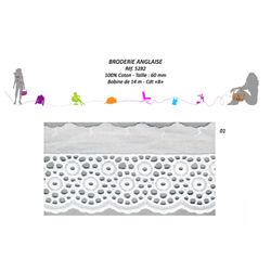 05282 100% Cotton Lace, 60mm