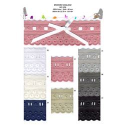 05296 100% Cotton Eyelet, 60mm