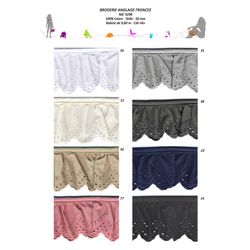 05298 100% Cotton Ruffled Eyelet, 50mm