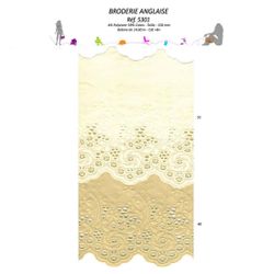 05301 Embroidered Eyelet Lace 15cm (~6&)