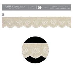 05853 Flowery Embroidered Linen, 31mm