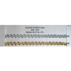 07444 Scroll Braid, 5mm Lurex