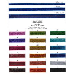 07453 100% Polyester, Lurex Galon