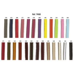 07468 Grosgrain Ribbon with Stitching