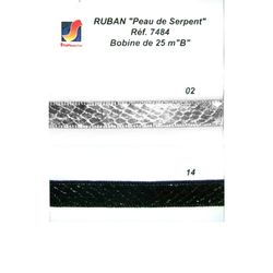 07484 Metallic Snake Skin Pattern Galon