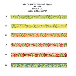 07548 Flower Ribbon - 10mm