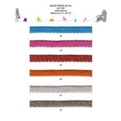 07582 Polyester Braided Galon, 14mm