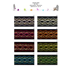 07616 100% Polyester Lurex Galon, 43mm