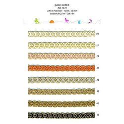07674 Lurex Galon Braid, 10mm