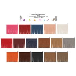 07676 Faux Leather Fringe, 50mm