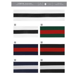 07720 2 Bi-color Striped Galon, 40mm