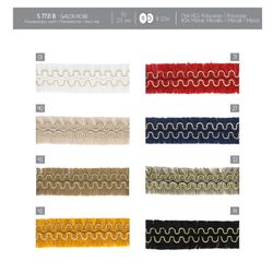 07721 Galon Braid with Fringes, 23mm