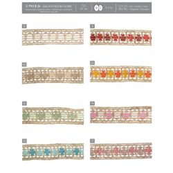 07743 Multicolored Rings Trim, 26mm
