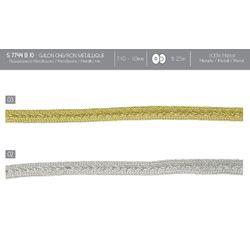 07744 Metallic Chevron Trim, 10mm