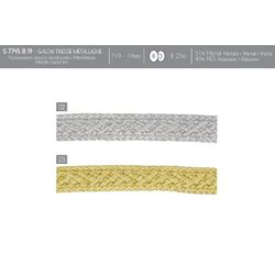 07745 Metallic Braid Trim, 19mm
