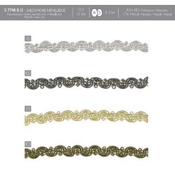 07748 Metallic Dress Trim, 12mm