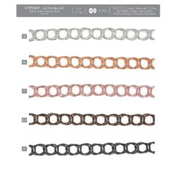 07775 Chain-linked Metallic Trim, 17mm