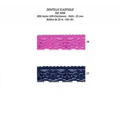 09098 Elastic Lace, 25mm