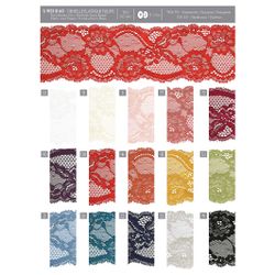 09133 Elastic Floral Lace, 60mm
