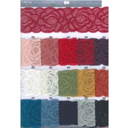 09134 Elastic Floral Lace, 60mm