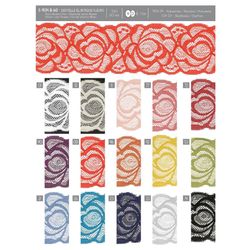 09134 Elastic Floral Lace, 60mm