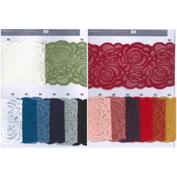 09136 Elastic Floral Lace, 105mm