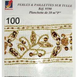09590 Beads and Sequins on Tulle