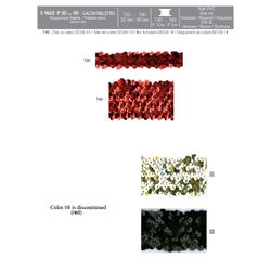 09602 Elastic Sequin Galon, 20mm & 40mm