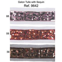 09642 Sequin on Tulle 2-1/8&