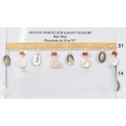 09662 Beaded Fringe on Velvet