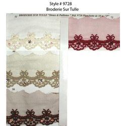 09728 Lace Edging with Sequins & Strass