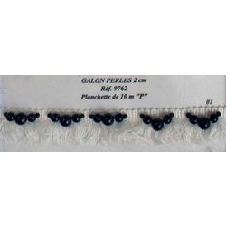 09762 Fringe Trim with Beads, 2cm
